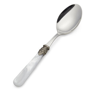 Serving spoon, White (mother-of-pearl)