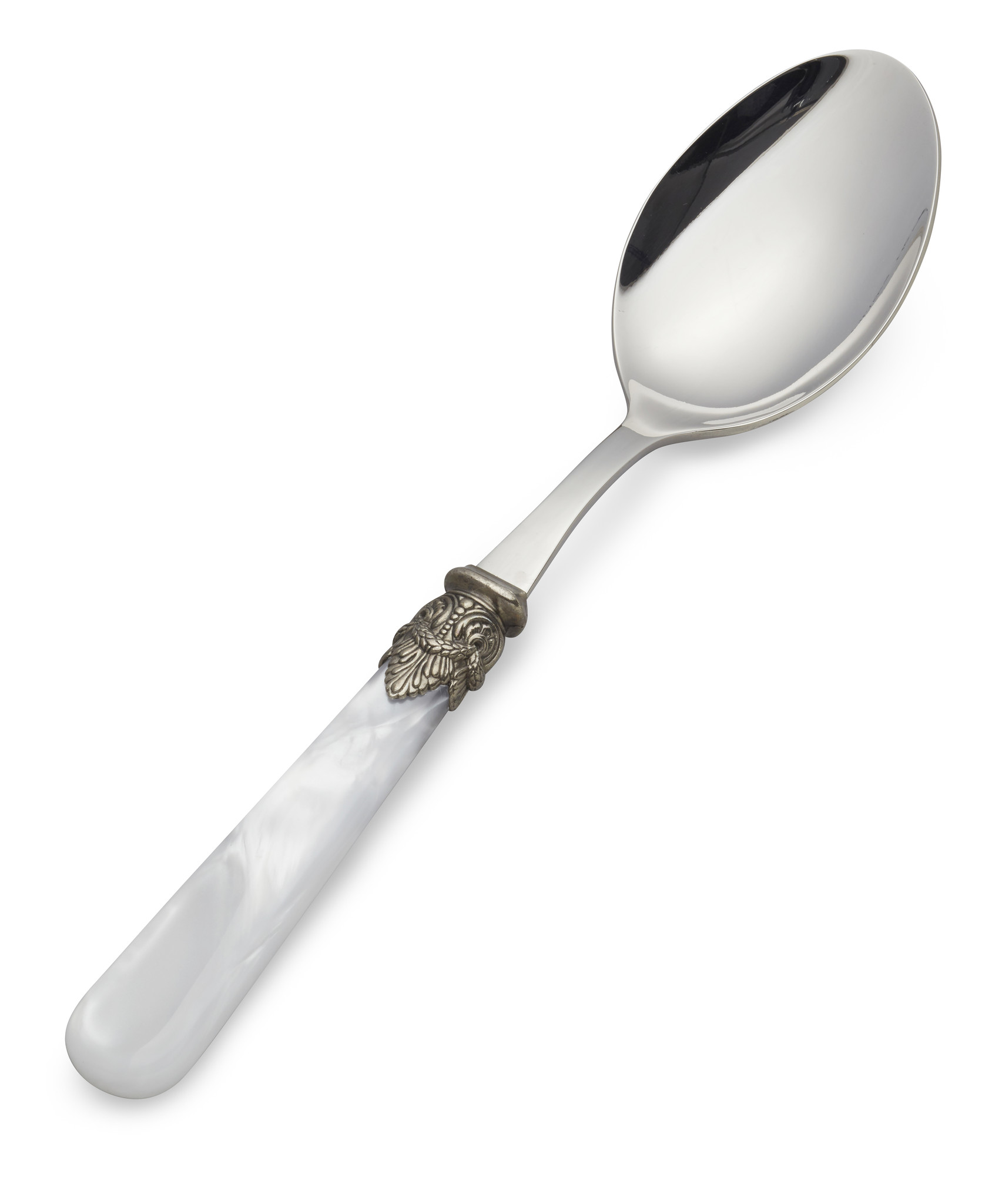 Cuillère à servir, Blanc (éclat nacré)