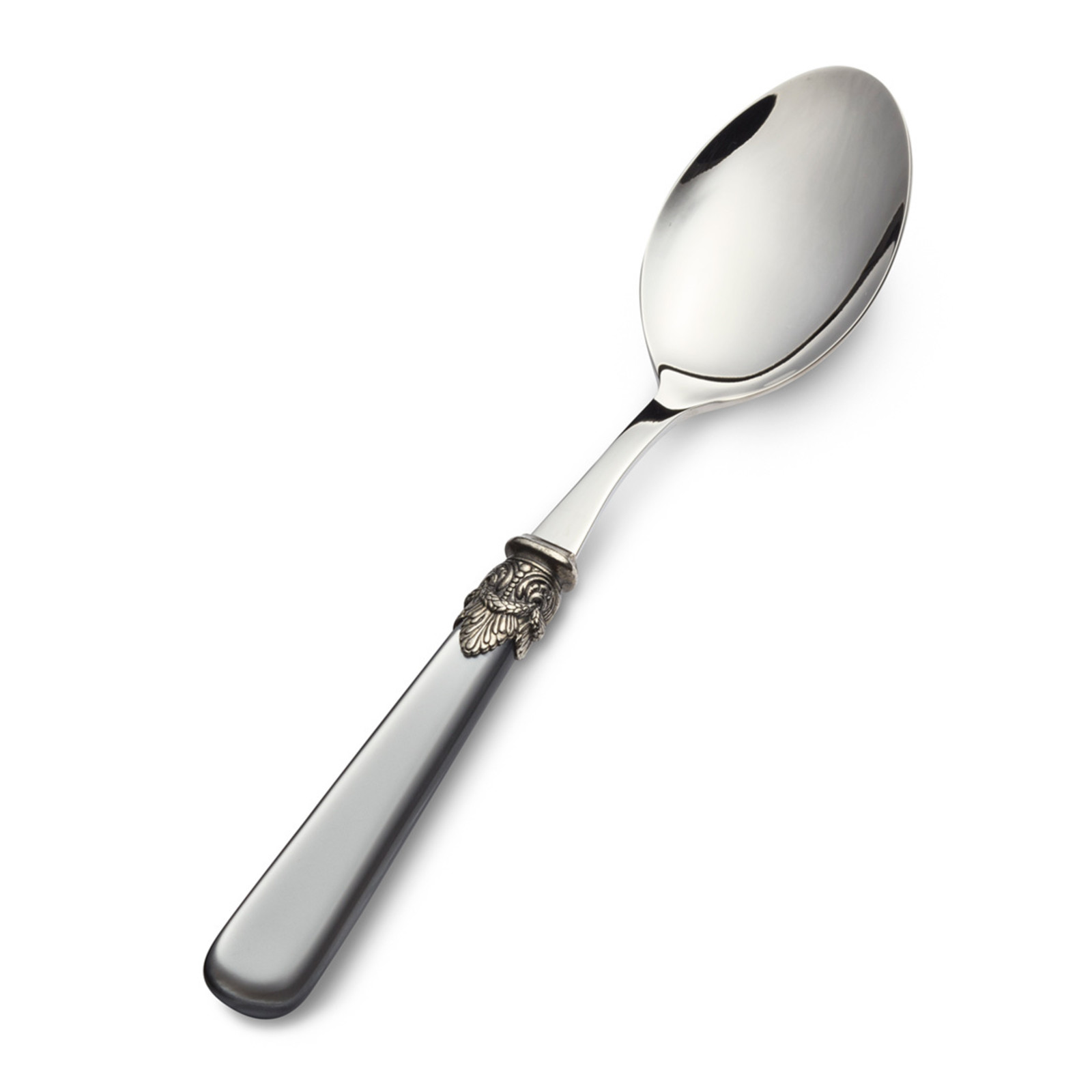 Serving Spoon, Gray with Mother of Pearl