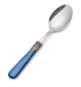 Serving spoon, blue (mother-of-pearl)