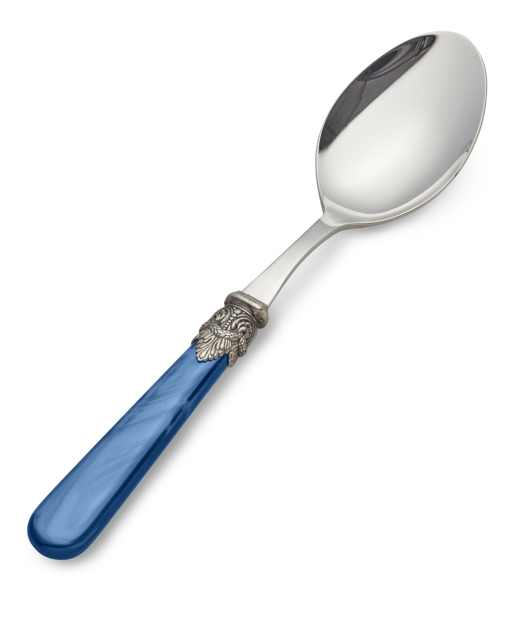 Serving spoon, Blue (mother-of-pearl sheen)