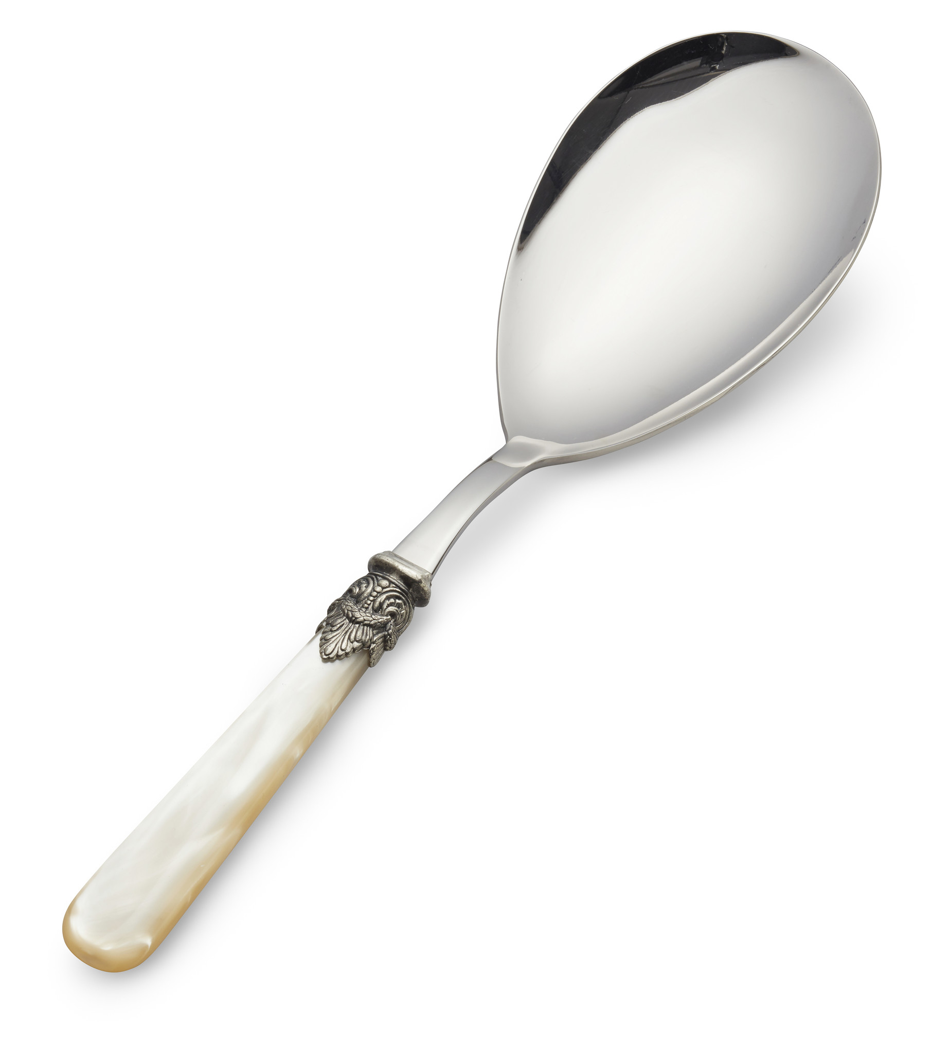 Cuchara para servir arroz, Marfil (brillo nácar)
