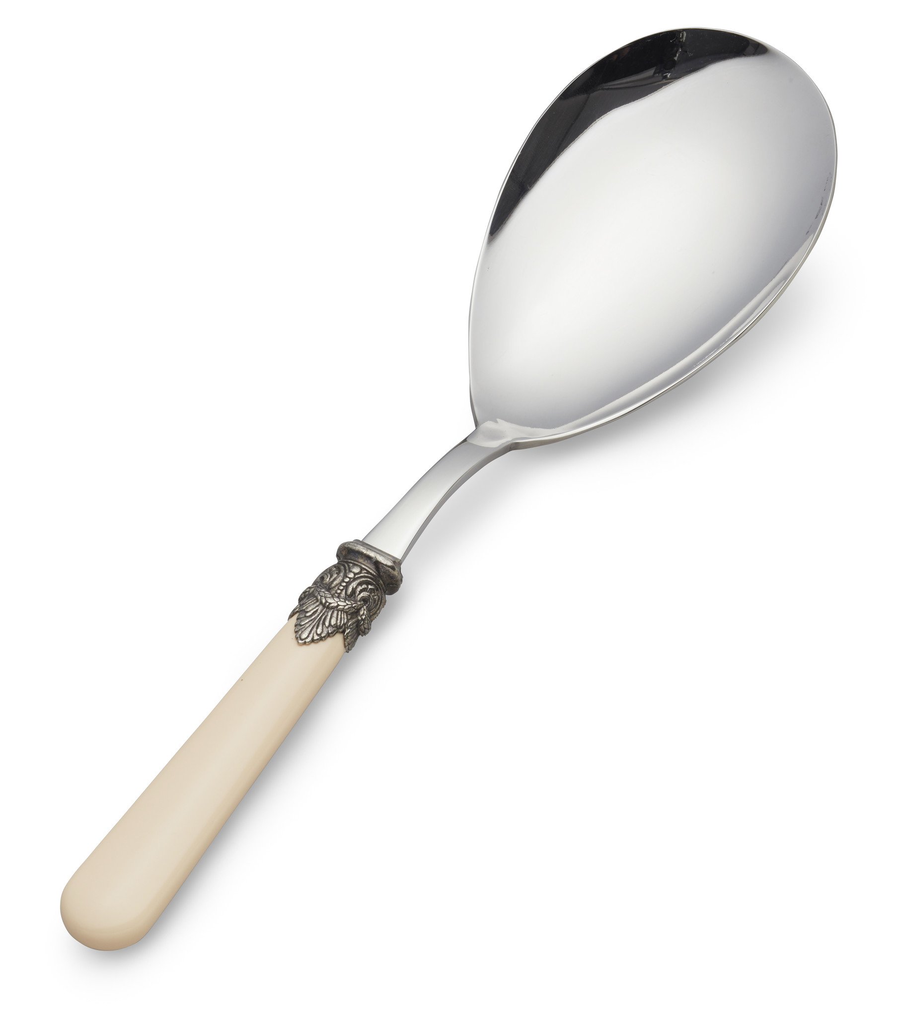 Rice serving spoon, Ivory (plain)