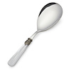 Rice Spoon, White with Mother of Pearl