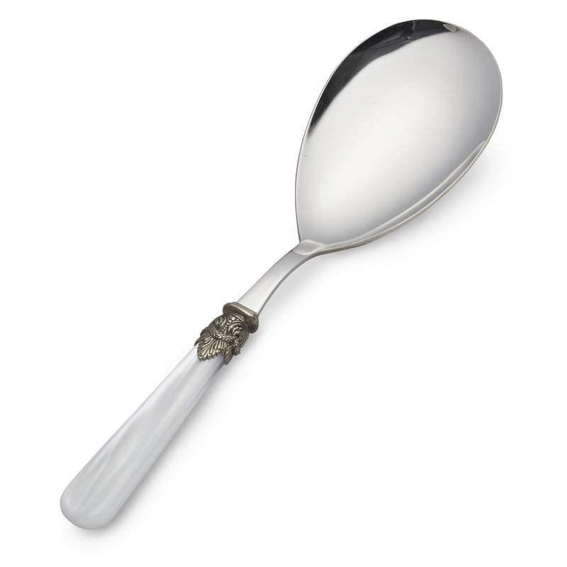 Cucharas para Arroz, Blanco con Nácar