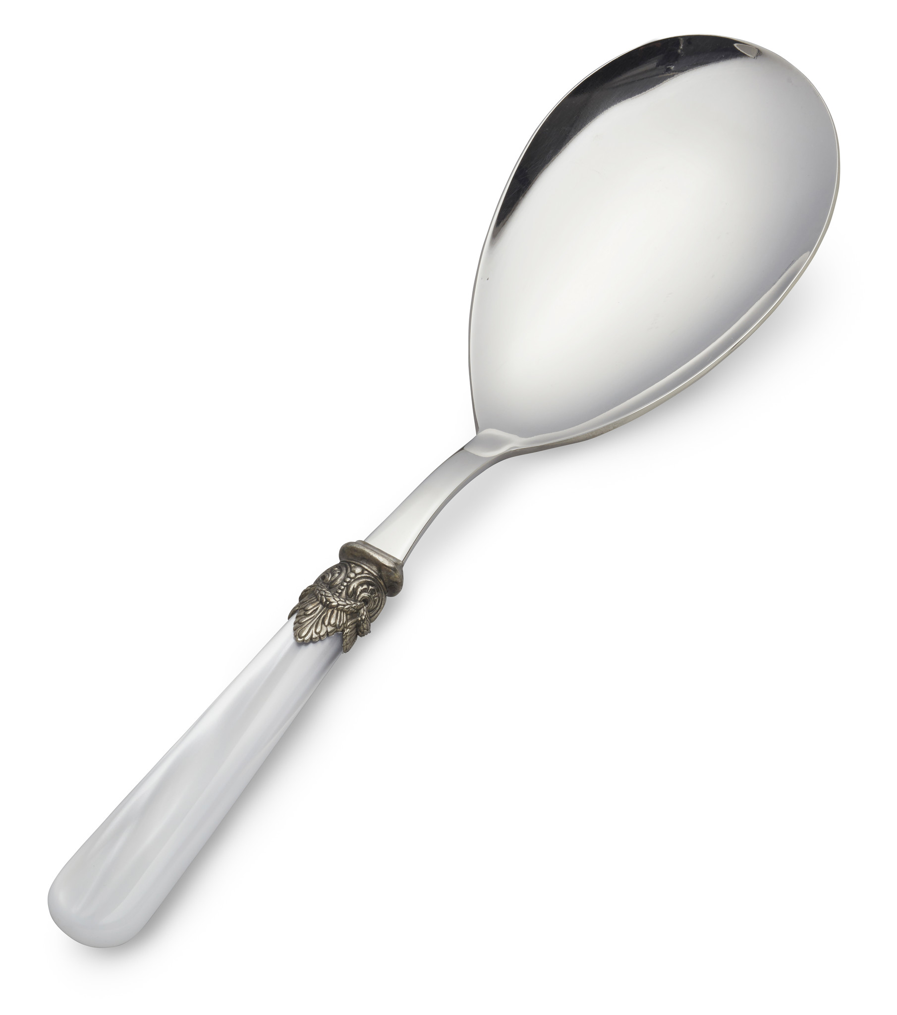 Rice serving spoon, White (mother-of-pearl)