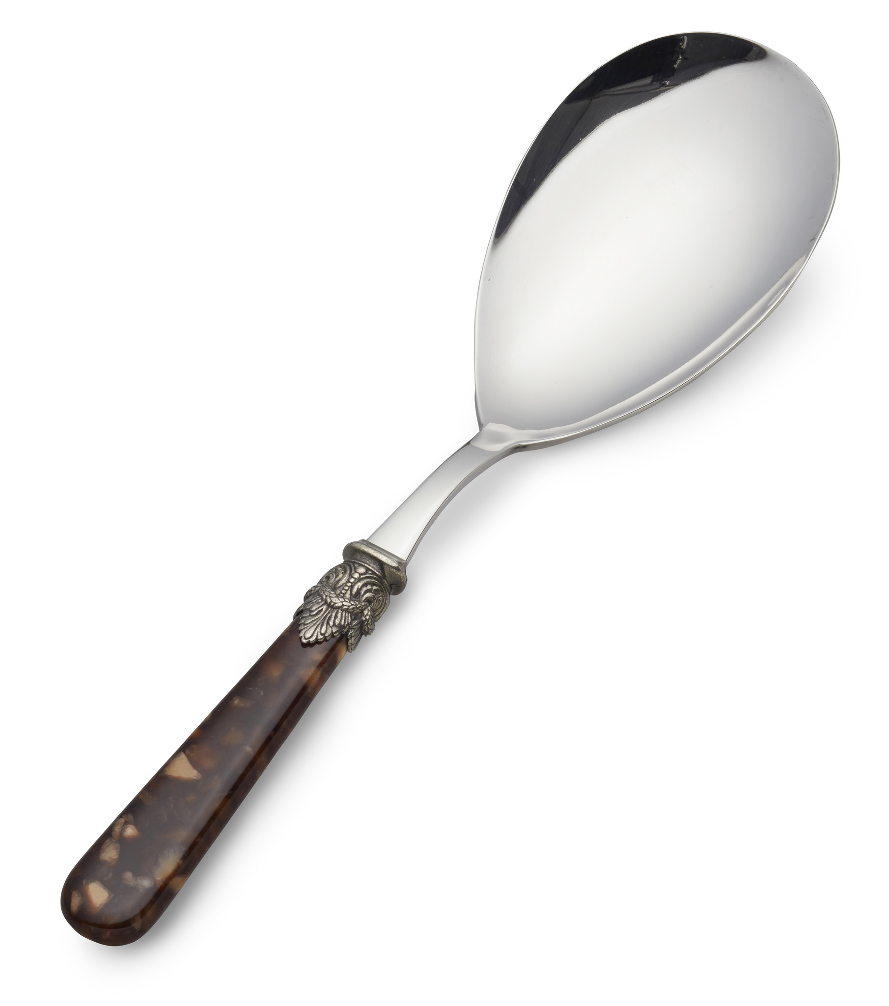 Rice serving spoon, Brown (turtle motif)