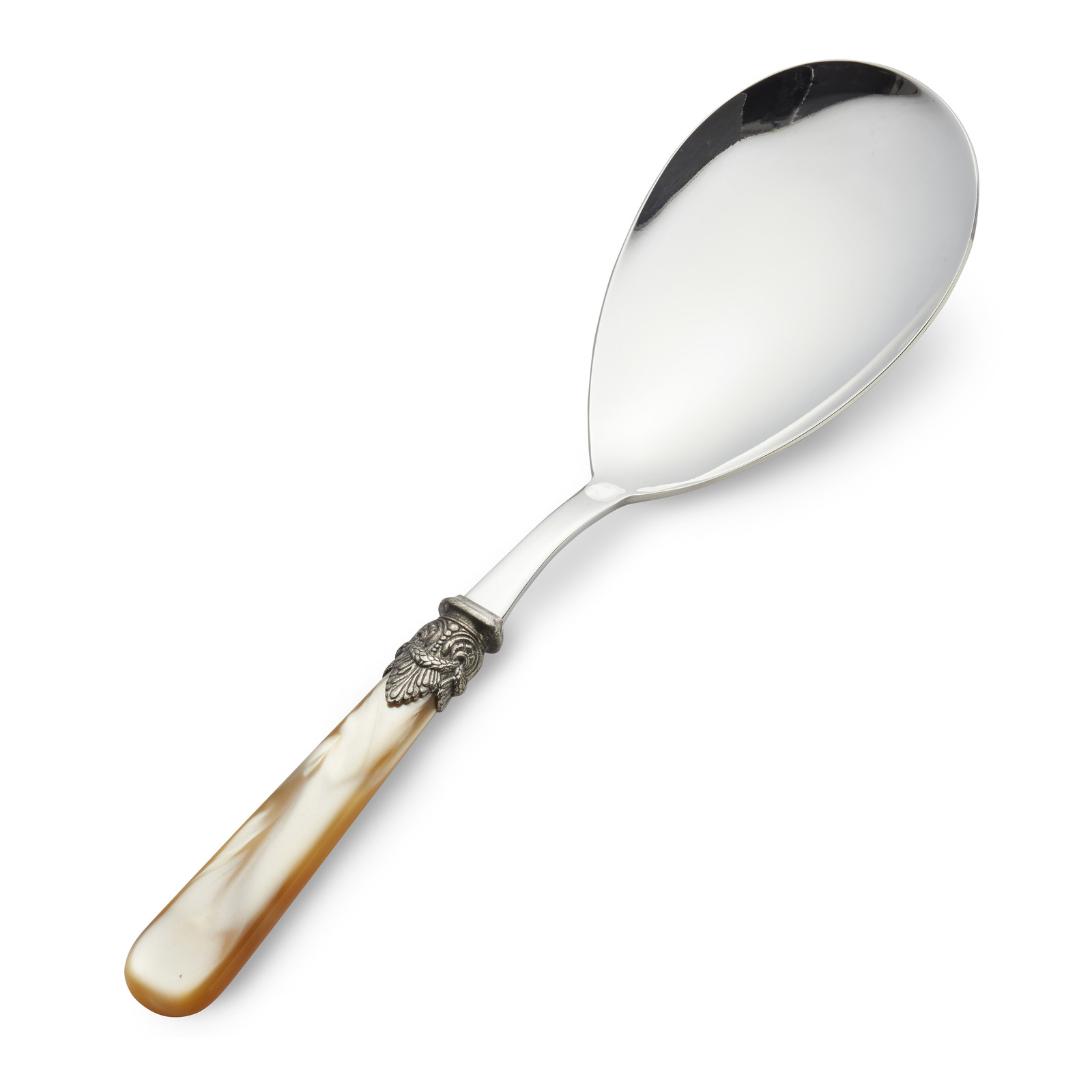 Rice Spoon, Honey with Mother of Pearl