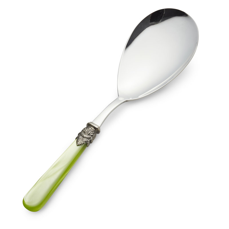 Rice Spoon, Light Green with Mother of Pearl