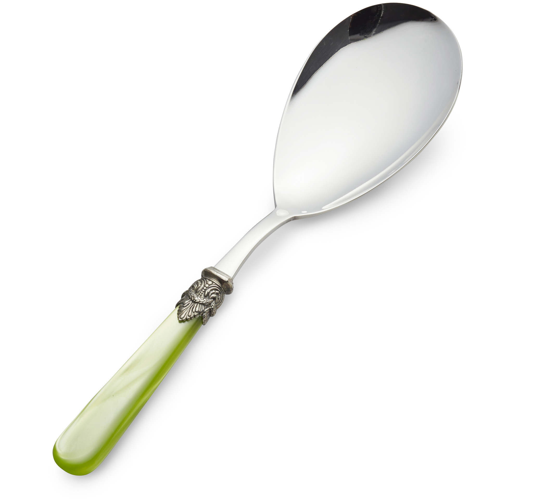 Rice serving spoon, Light Green (mother-of-pearl)
