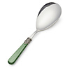 Rice Spoon, Green with Mother of Pearl