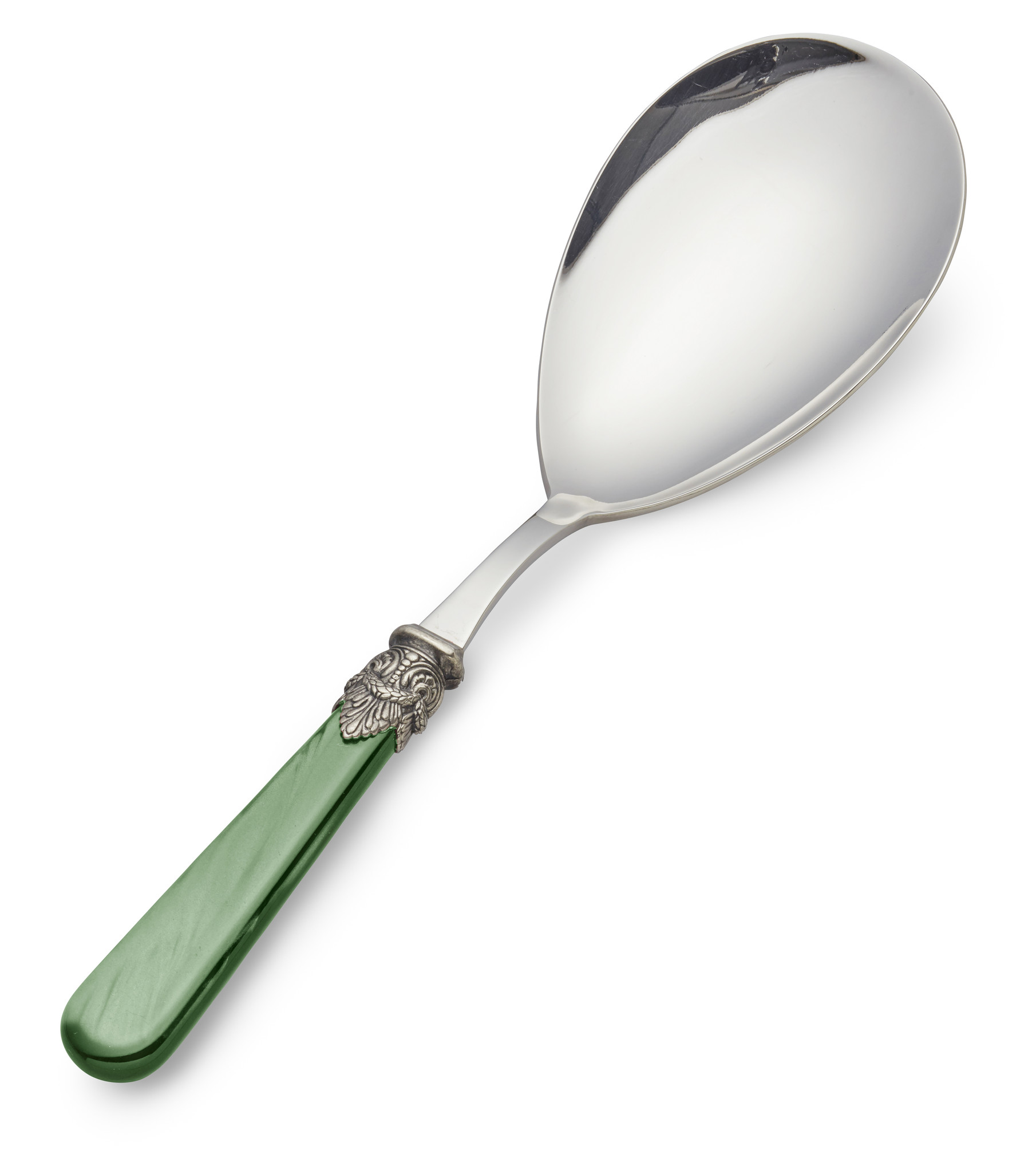 Rice serving spoon, Green (mother-of-pearl)