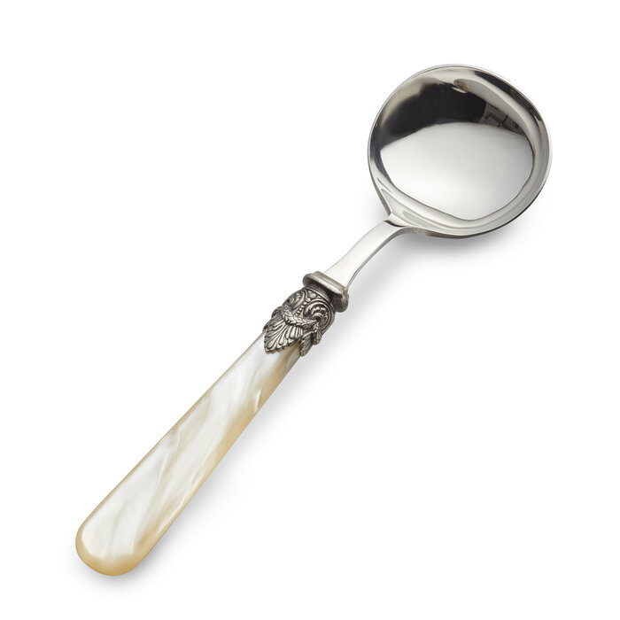 Gravy ladle, Ivory (mother-of-pearl)