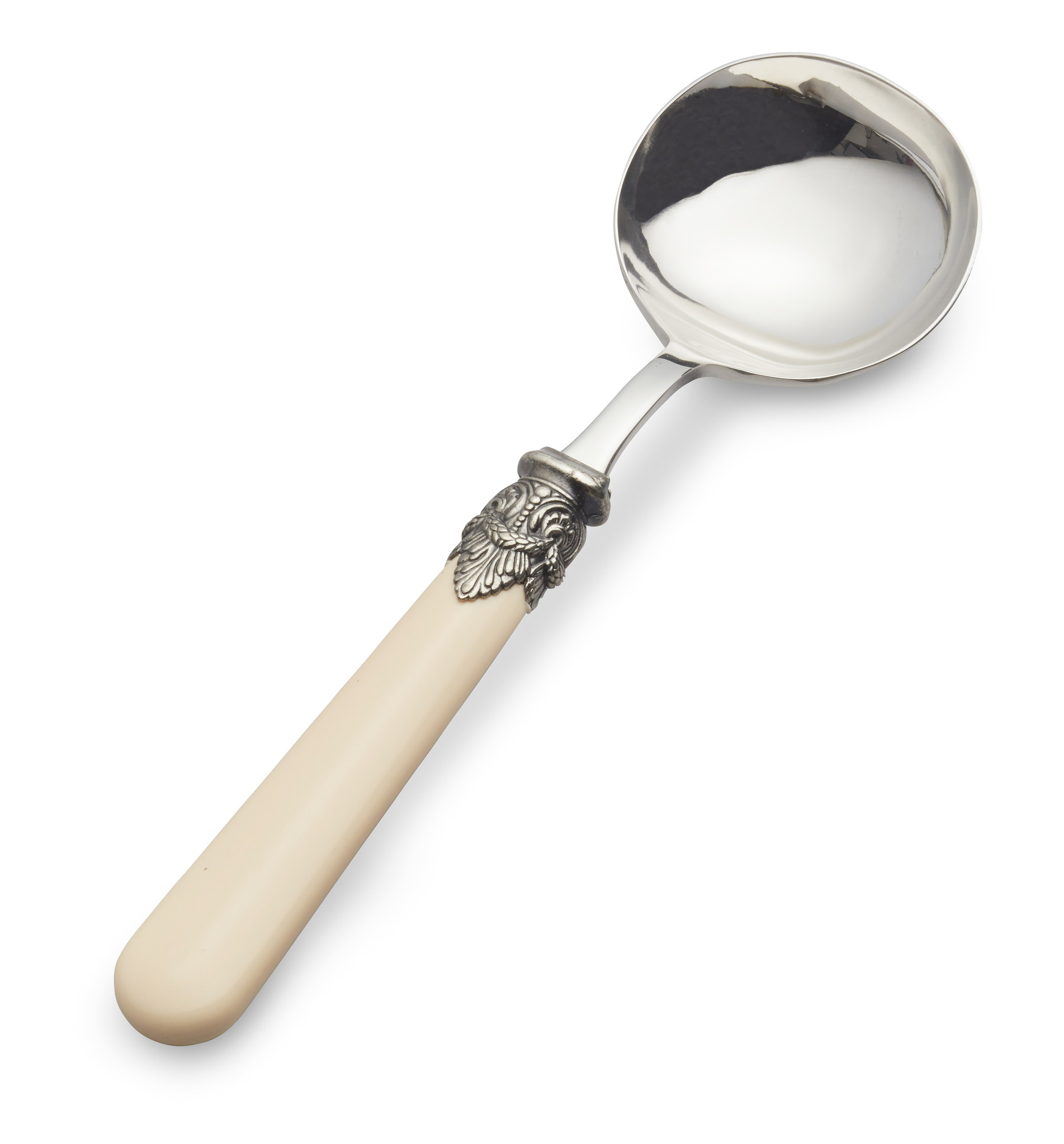 Gravy ladle, Ivory (plain)