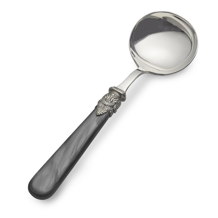 Gravy ladle, Black (mother-of-pearl)