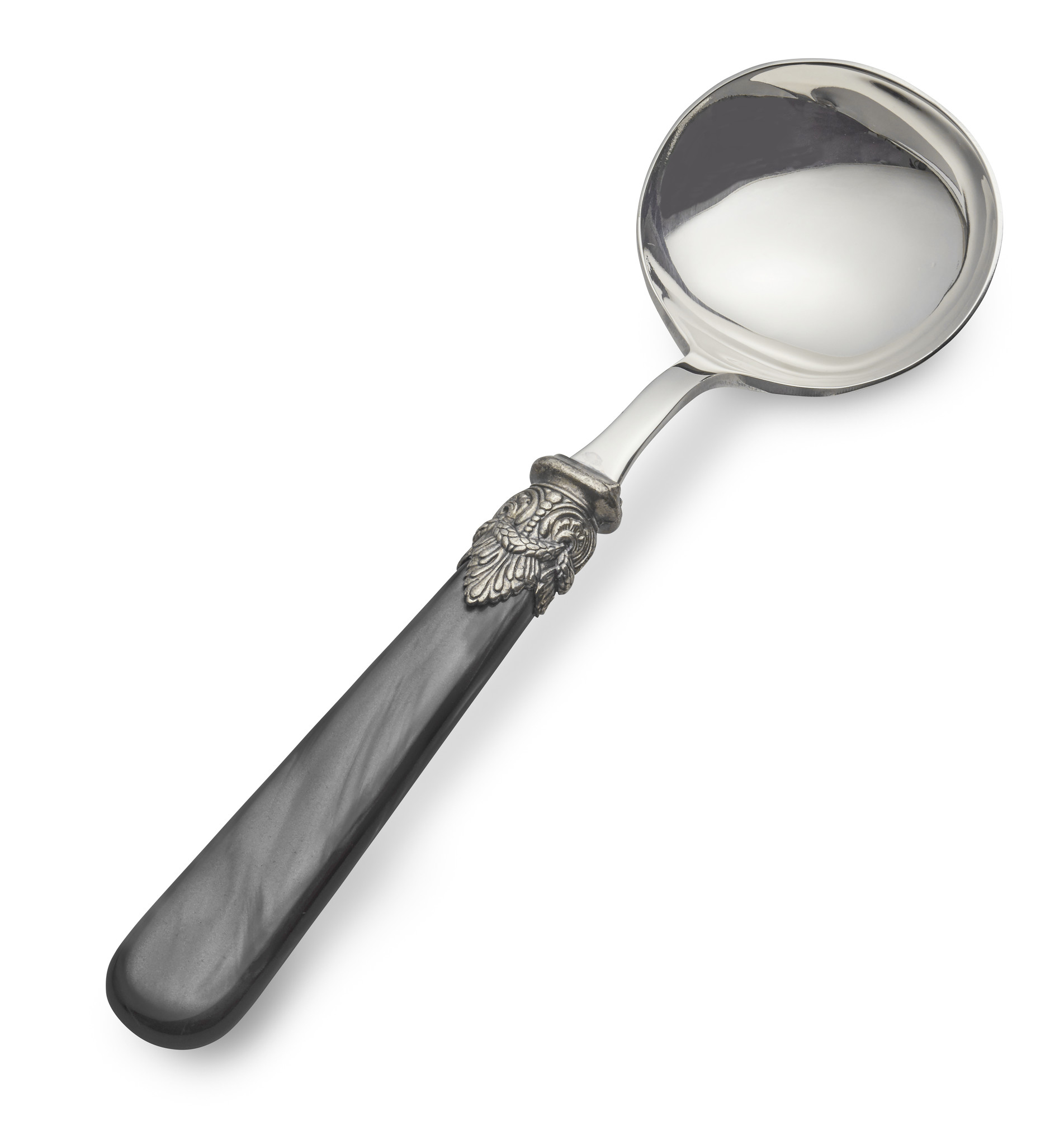Gravy ladle, Black (mother-of-pearl)