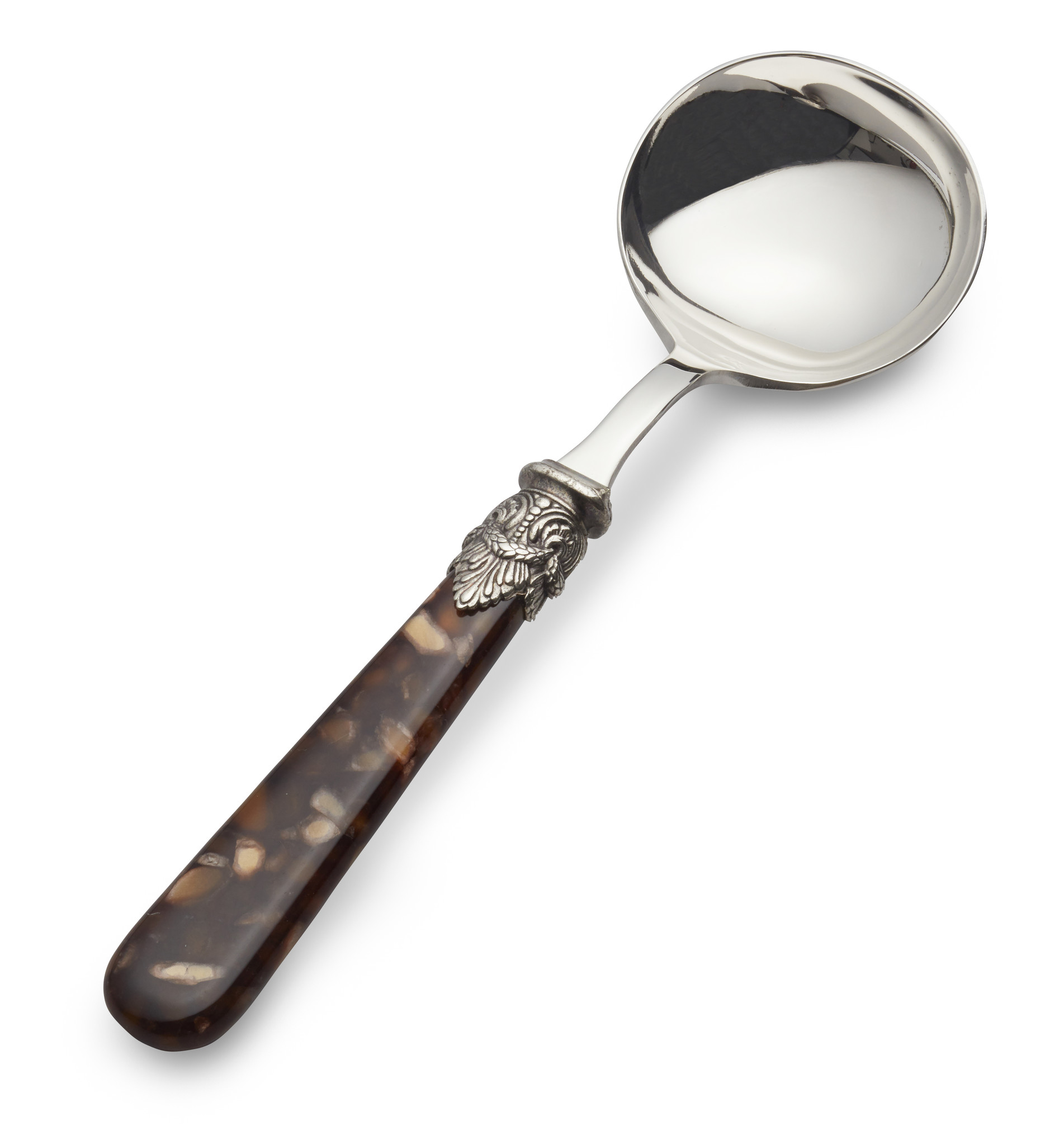 Saucenlöffel, Braun (Schildkrötenmotiv)