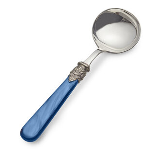 Gravy ladle, Blue (mother-of-pearl)
