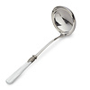 Soup ladle, White (mother-of-pearl sheen)