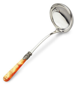 Suppenkelle, Orange (Perlmutt)