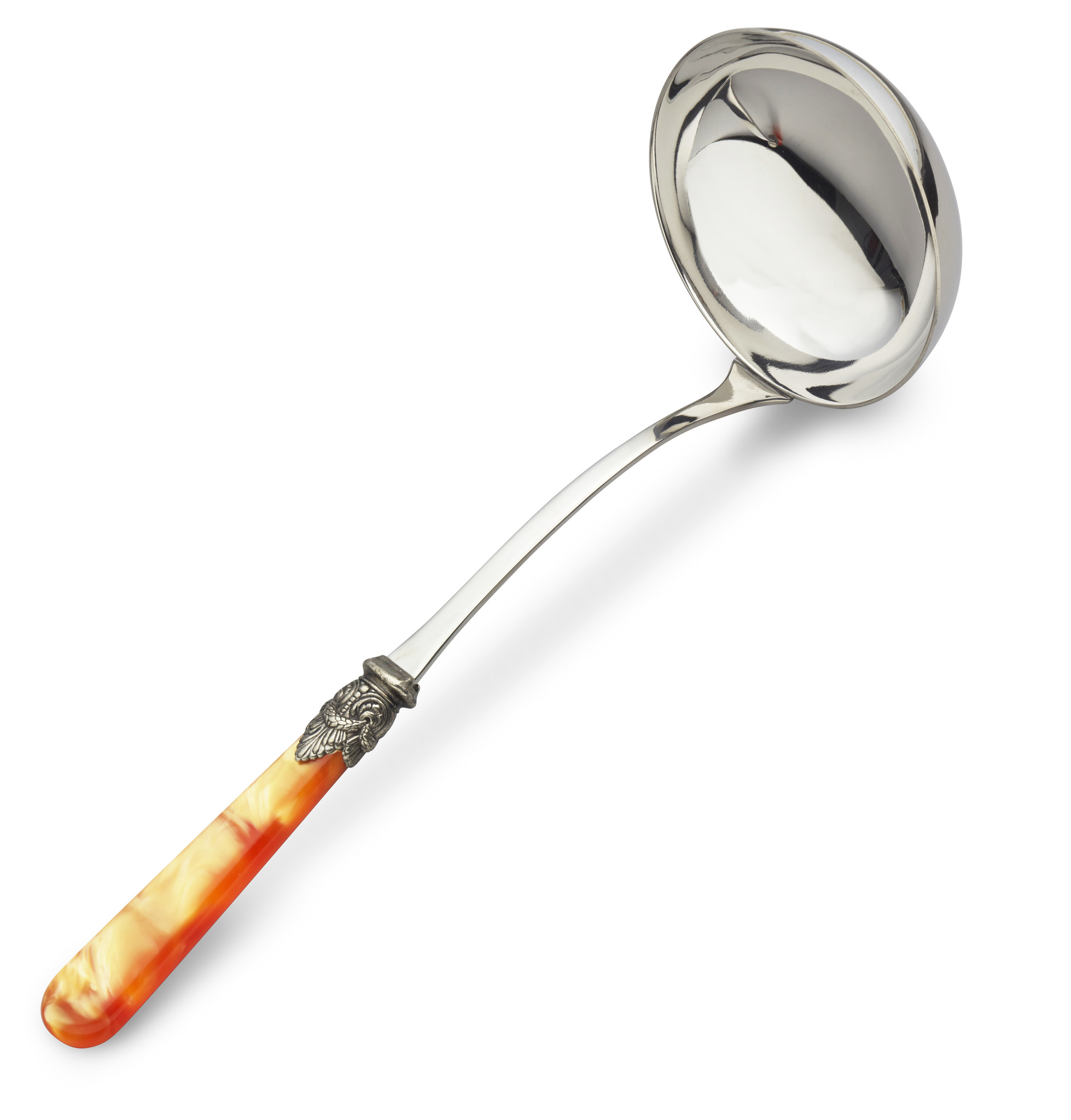 Soup ladle, Orange (mother-of-pearl)