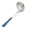 Soup Ladle, Blue with Mother of Pearl