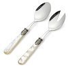 Salad servers, Ivory (mother-of-pearl sheen)