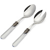 Salad cutlery set, 2-piece (salad spoon and salad fork), Transparent