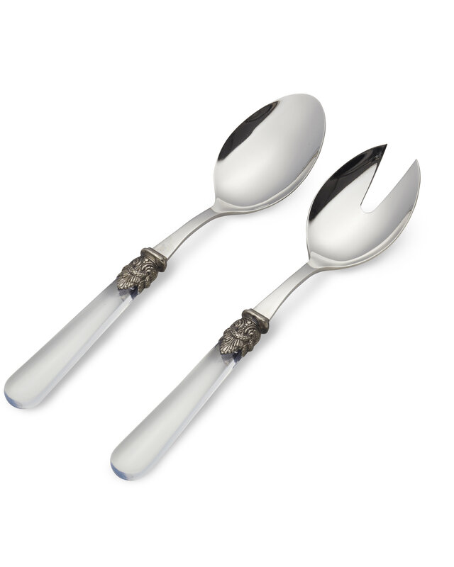 2-piece salad serving set, transparent, EME Napoleon