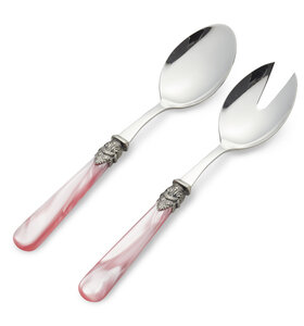 2-teiliges Salatbesteck, Rosa (Perlmutt)
