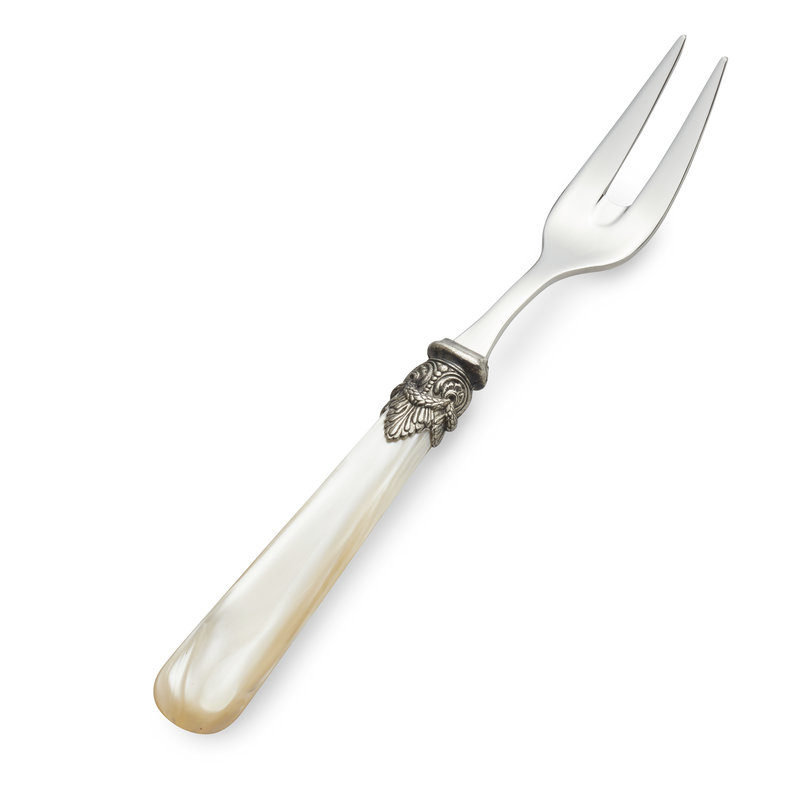Meat Fork Ivory with Mother of Pearl