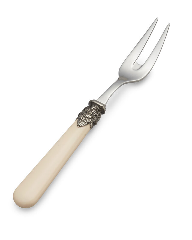Meat fork, ivory (matte), EME Napoleon