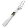 Meat Fork, White with Mother of Pearl