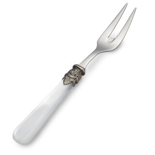 Tenedor para carne, Blanco (brillo nácar)