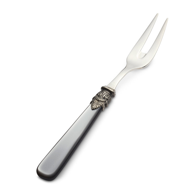 Meat Fork, Gray with Mother of Pearl