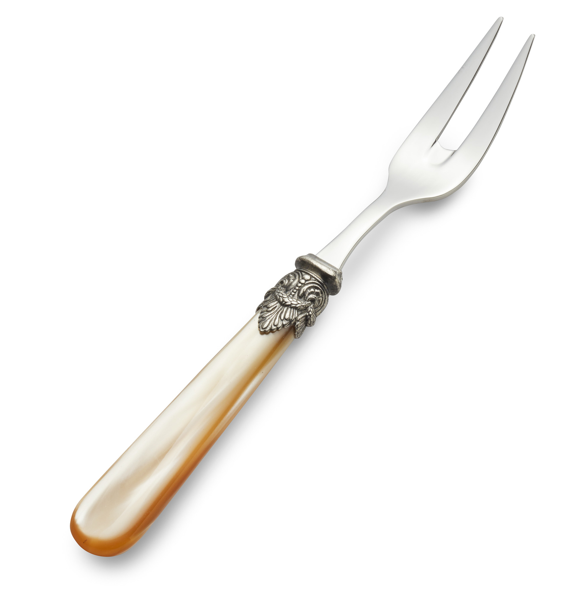 Tenedor para carne, Miel Oro (brillo nácar)