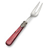 Meat Fork, Red with Mother of Pearl