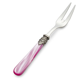 Meat fork, Fuchsia (mother-of-pearl)