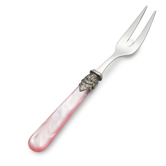 Meat fork, Pink (mother-of-pearl)
