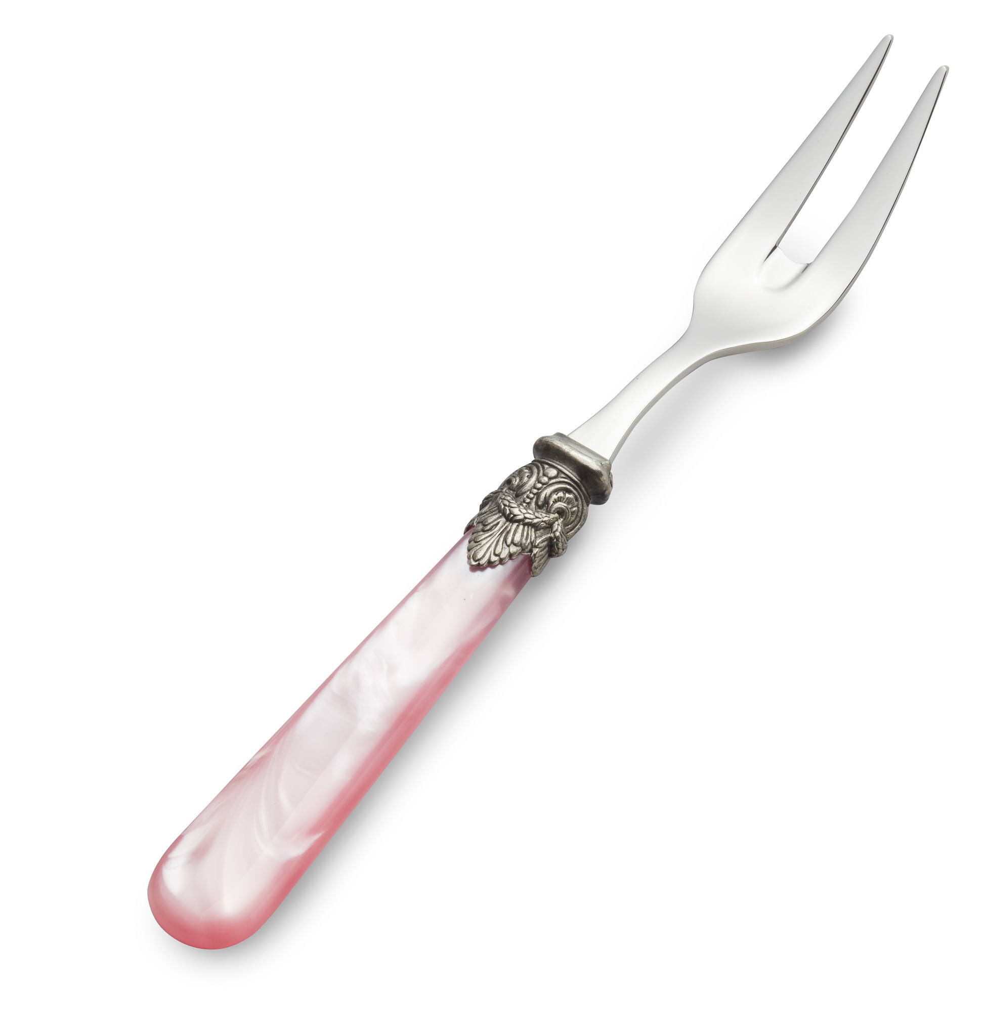 Tenedor para carne, Rosa (brillo nácar)