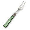 Meat Fork, Green with Mother of Pearl