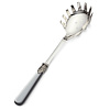 Spaghetti  spoon / Noodle spoon, Gray with Mother of Pearl