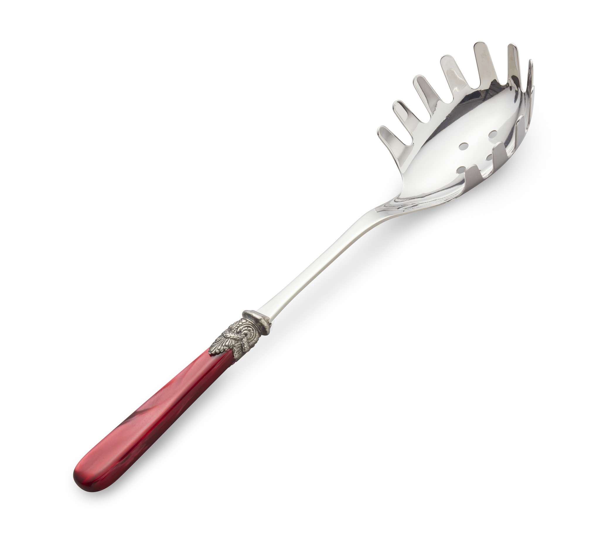 Spaghetti spoon, Red (mother-of-pearl sheen)