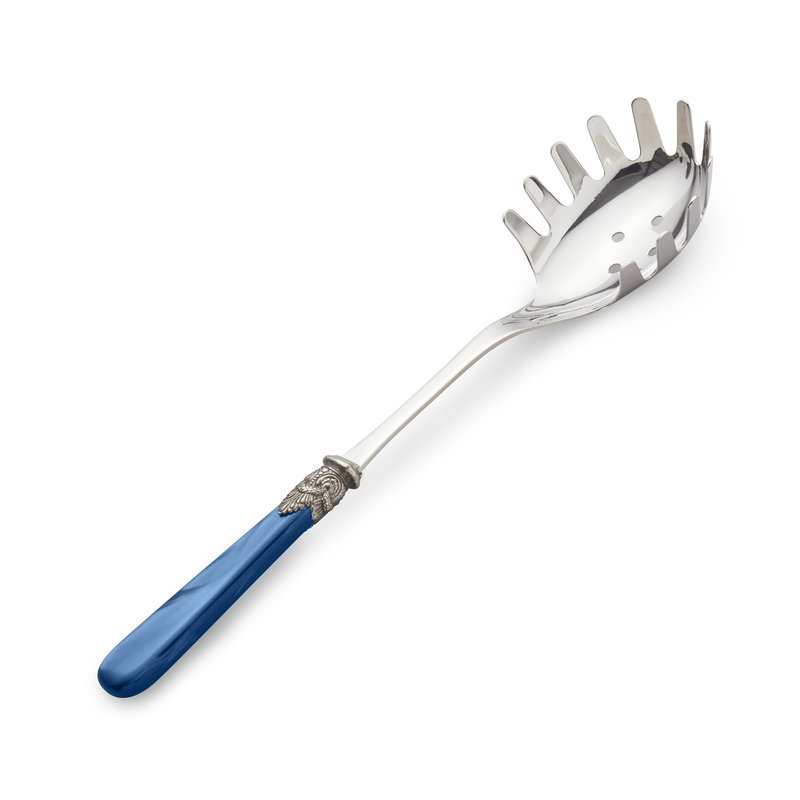 Cuchara de Espagueti / Cuchara de Fideos, Azul con Nácar
