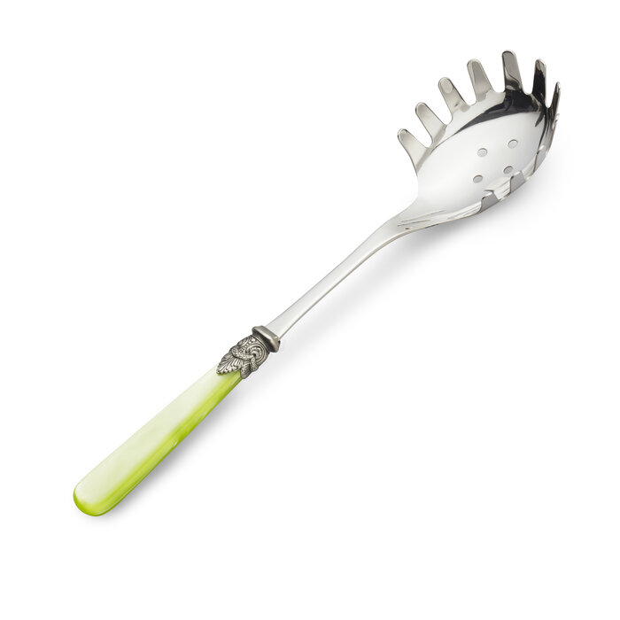 Spaghettilepel / Noedellepel, Lichtgroen met Parelmoer