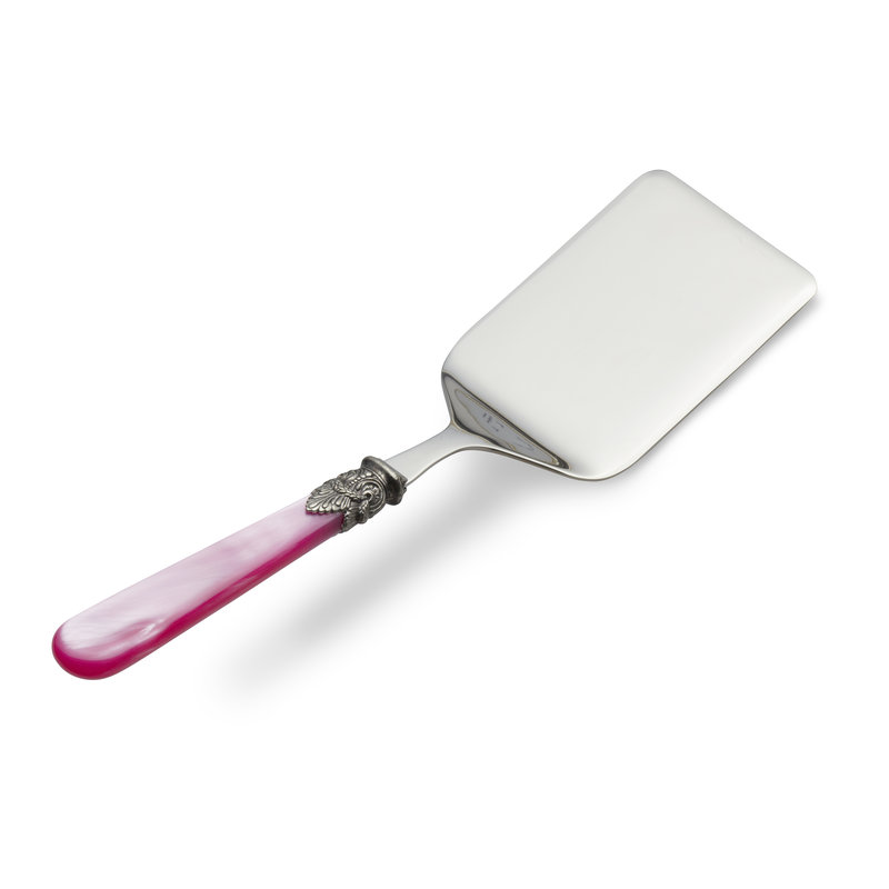Lasagneschep / Lasagne opscheplepel, Fuchsia met Parelmoer