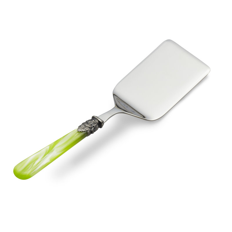 Lasagne scoop / Lasagne Serving Spoon, Light Green with Mother of Pearl