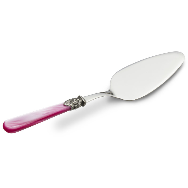 Cake Server, Fuchsia with Mother of Pearl