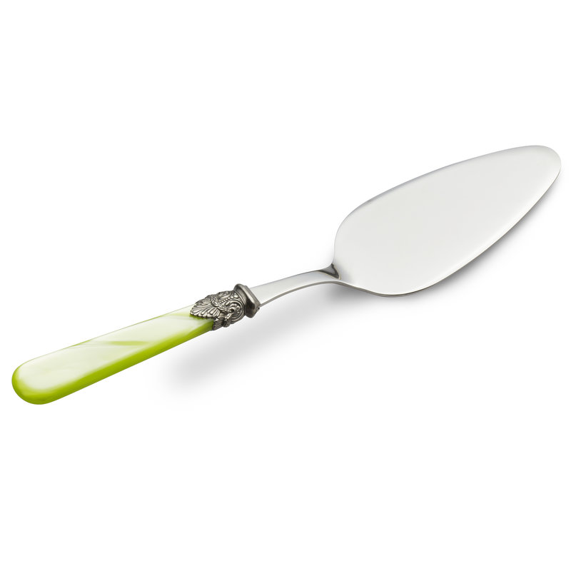 Cake Server, Light Green with Mother of Pearl