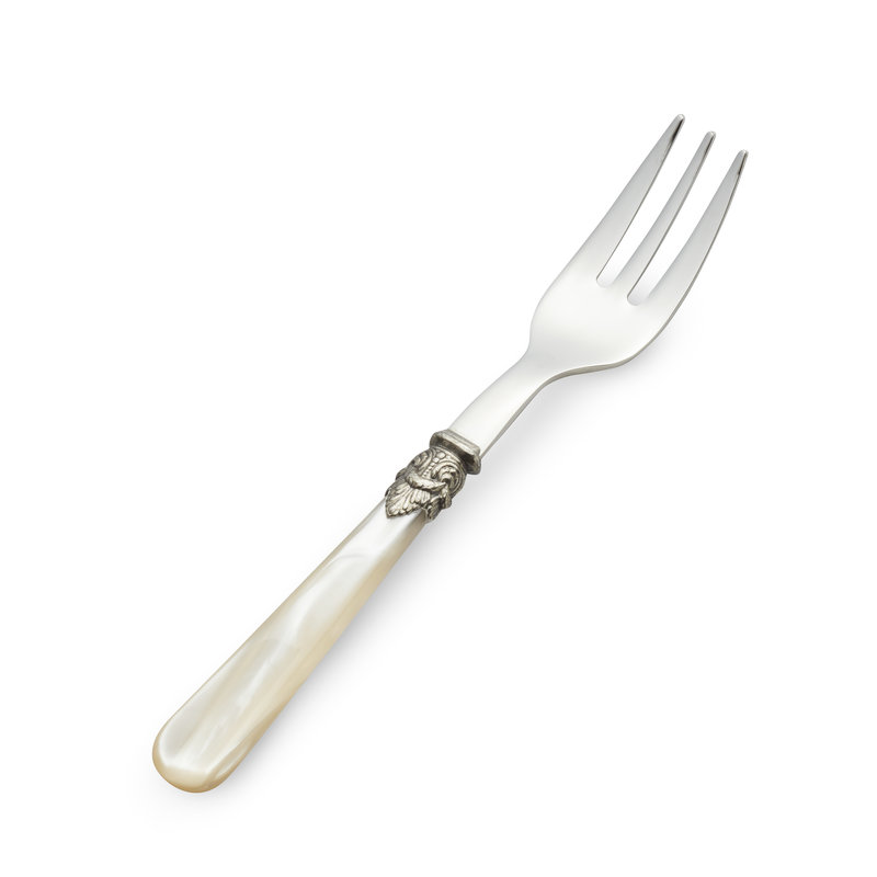 Cake fork / Pastry Fork, Ivory with Mother of Pearl